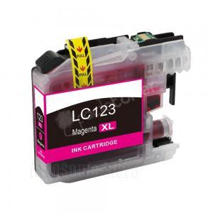 Cartuccia Comp. con BROTHER LC121 LC123 Magenta New-Chip